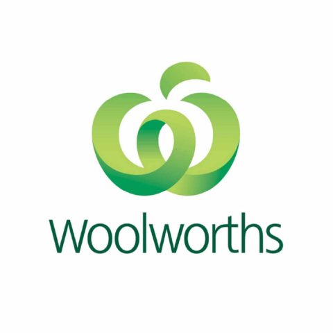 Green Woolworths logo with stylised “W” and fresh food branding